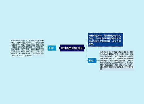 断针的处理及预防