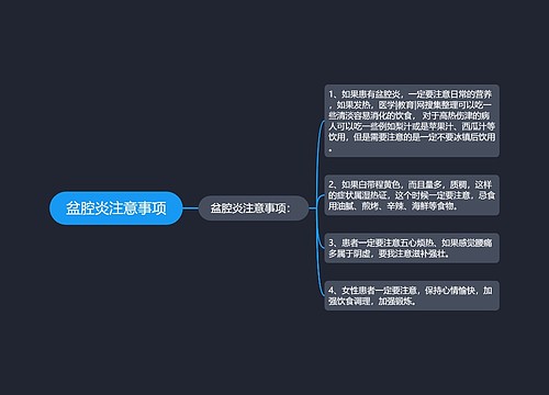 盆腔炎注意事项