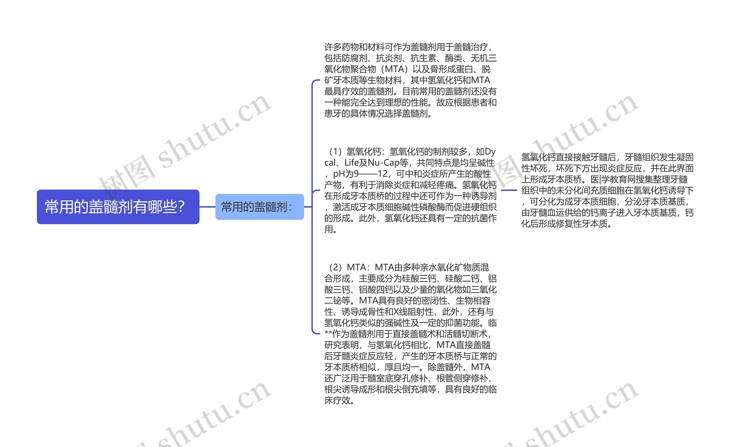 常用的盖髓剂有哪些？思维导图