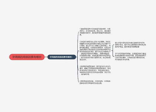 牙周病的局部因素有哪些