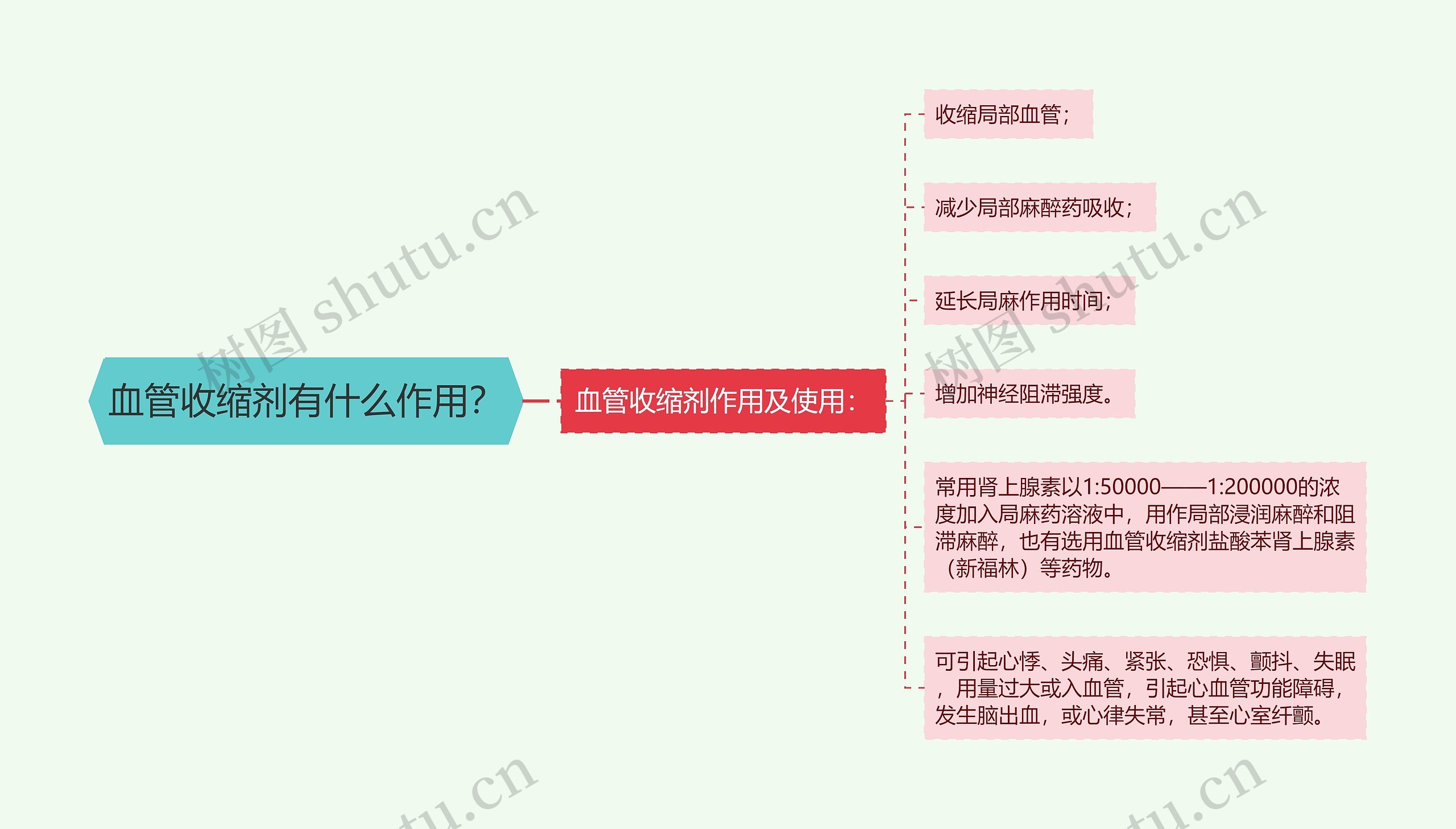 血管收缩剂有什么作用？思维导图