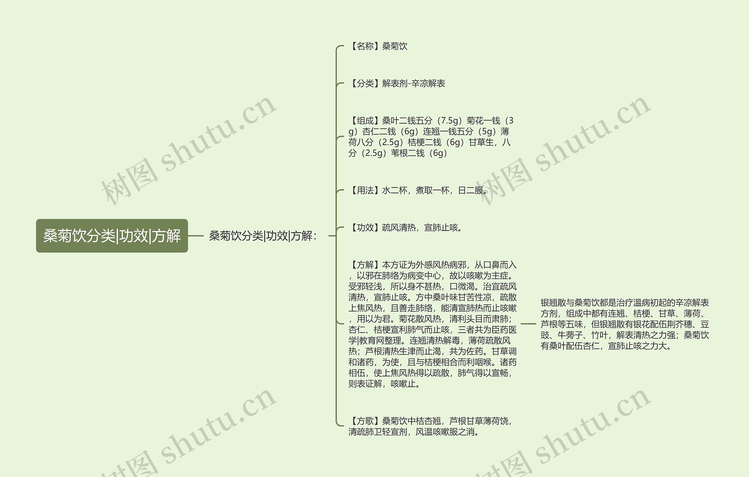 桑菊饮分类|功效|方解