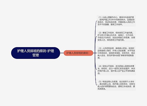 护理人员排班的原则-护理管理