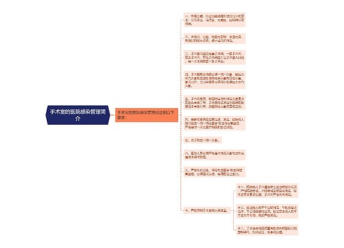 手术室的医院感染管理简介