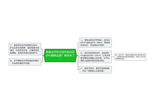 静脉化疗的过程中如何保护好静脉血管？解答来了！