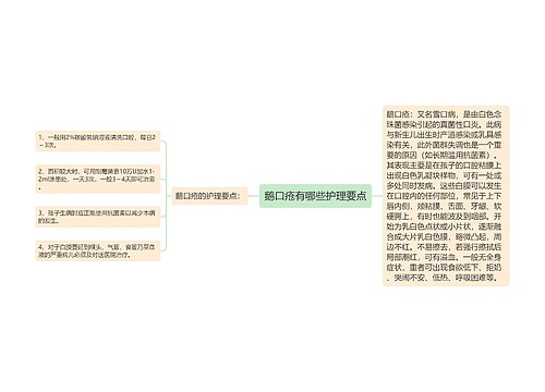 鹅口疮有哪些护理要点