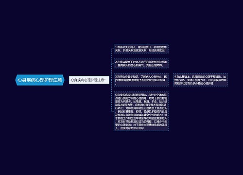 心身疾病心理护理注意