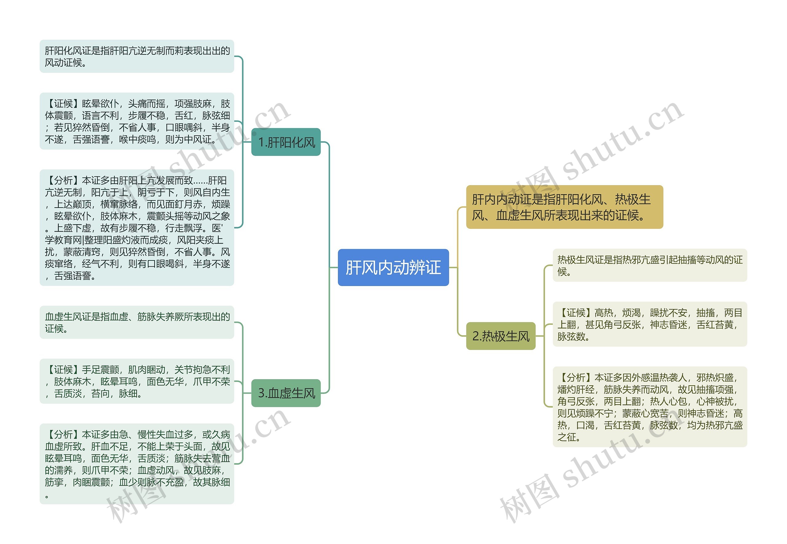 肝风内动辨证思维导图