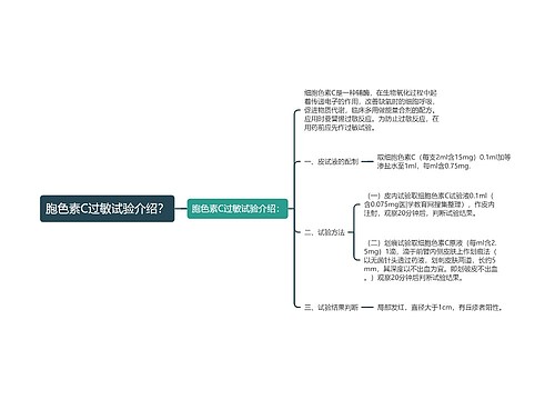 胞色素C过敏试验介绍？