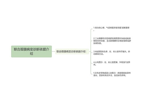 联合瓣膜病变诊断依据介绍