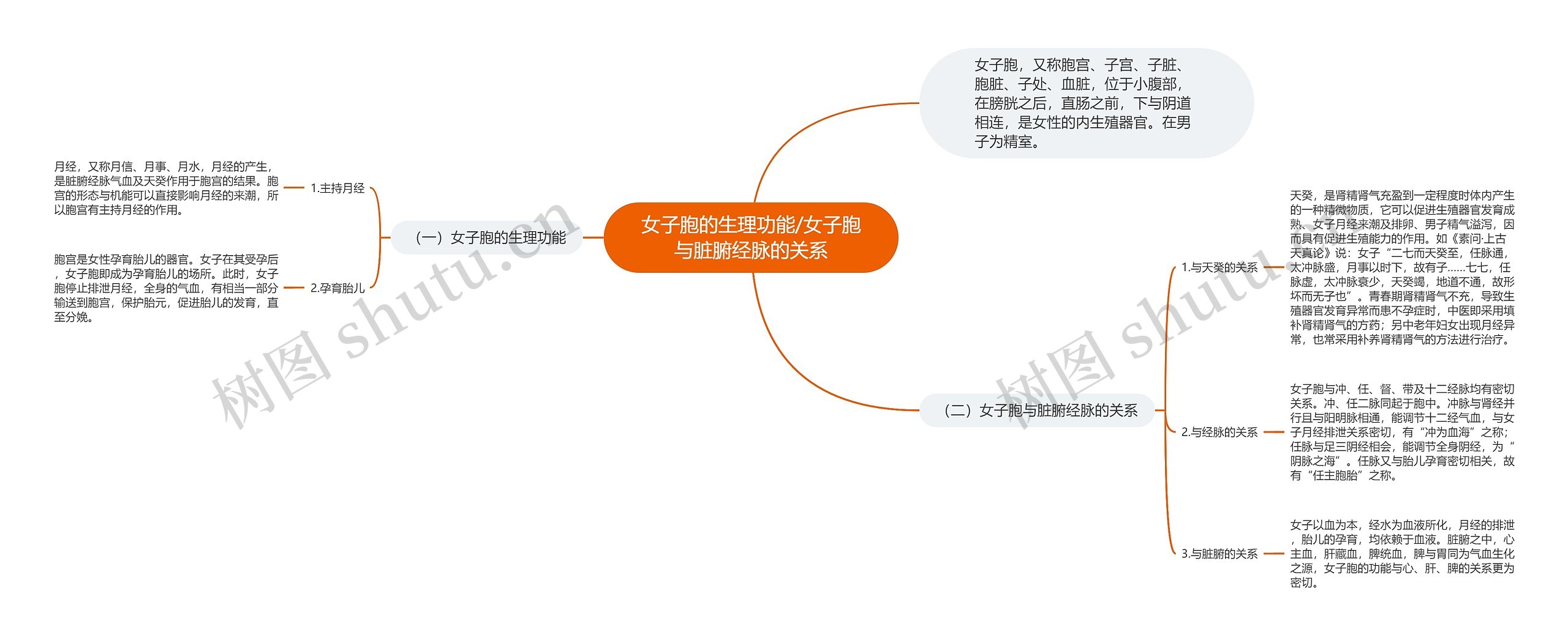 女子胞的生理功能/女子胞与脏腑经脉的关系 女子胞的生理功能/女子胞与脏腑经脉的关系