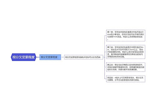 根分叉受累程度