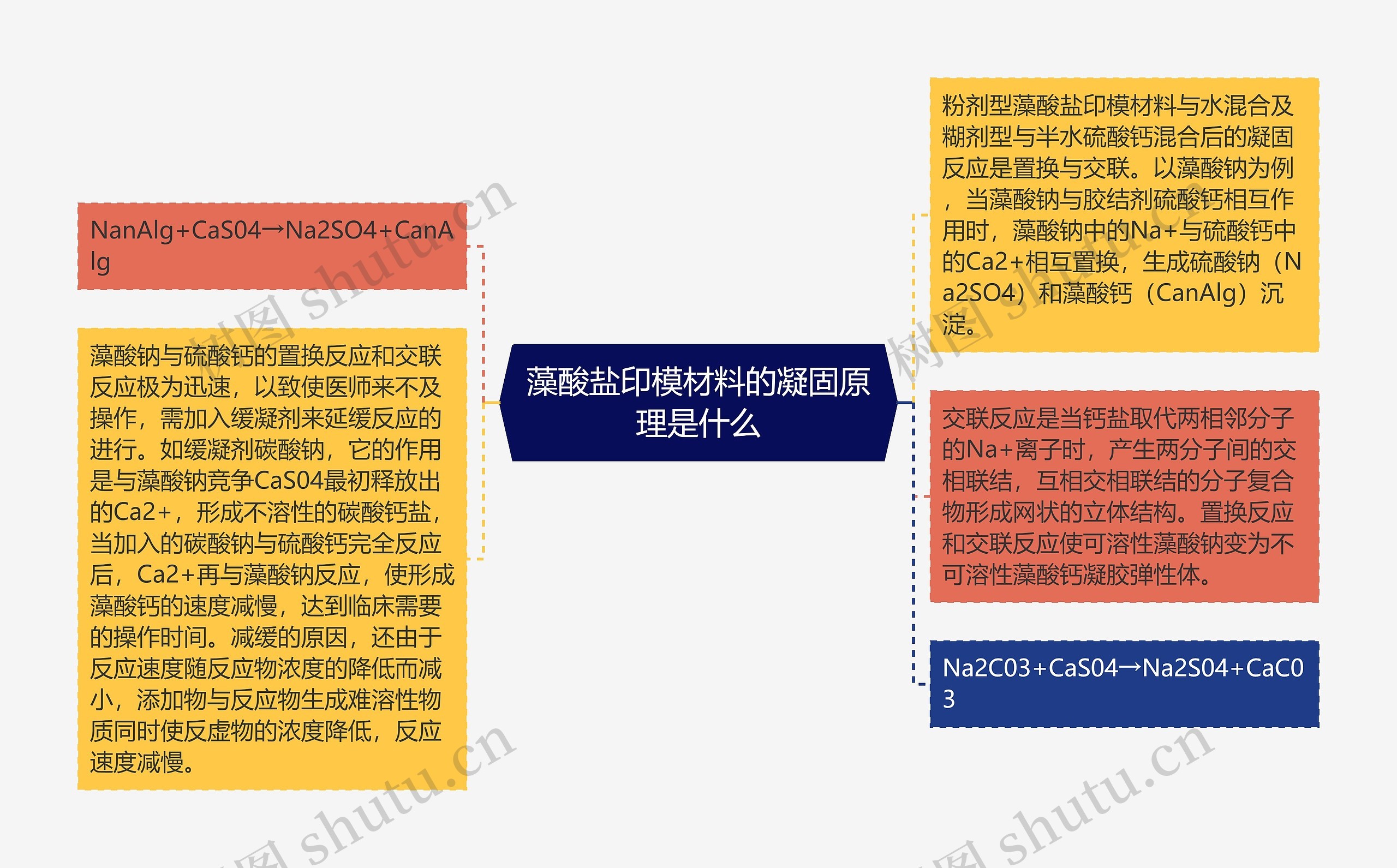 藻酸盐印模材料的凝固原理是什么思维导图