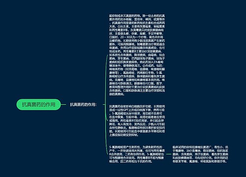 抗真菌药的作用