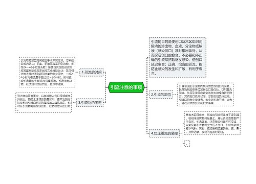 引流注意的事项