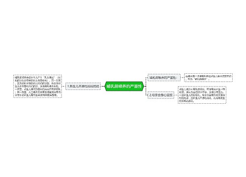 哺乳前喂养的严重性