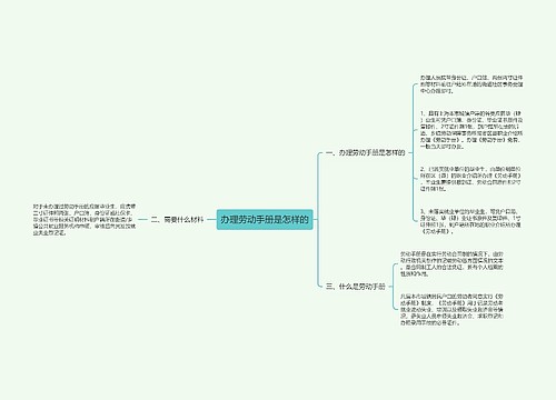 办理劳动手册是怎样的