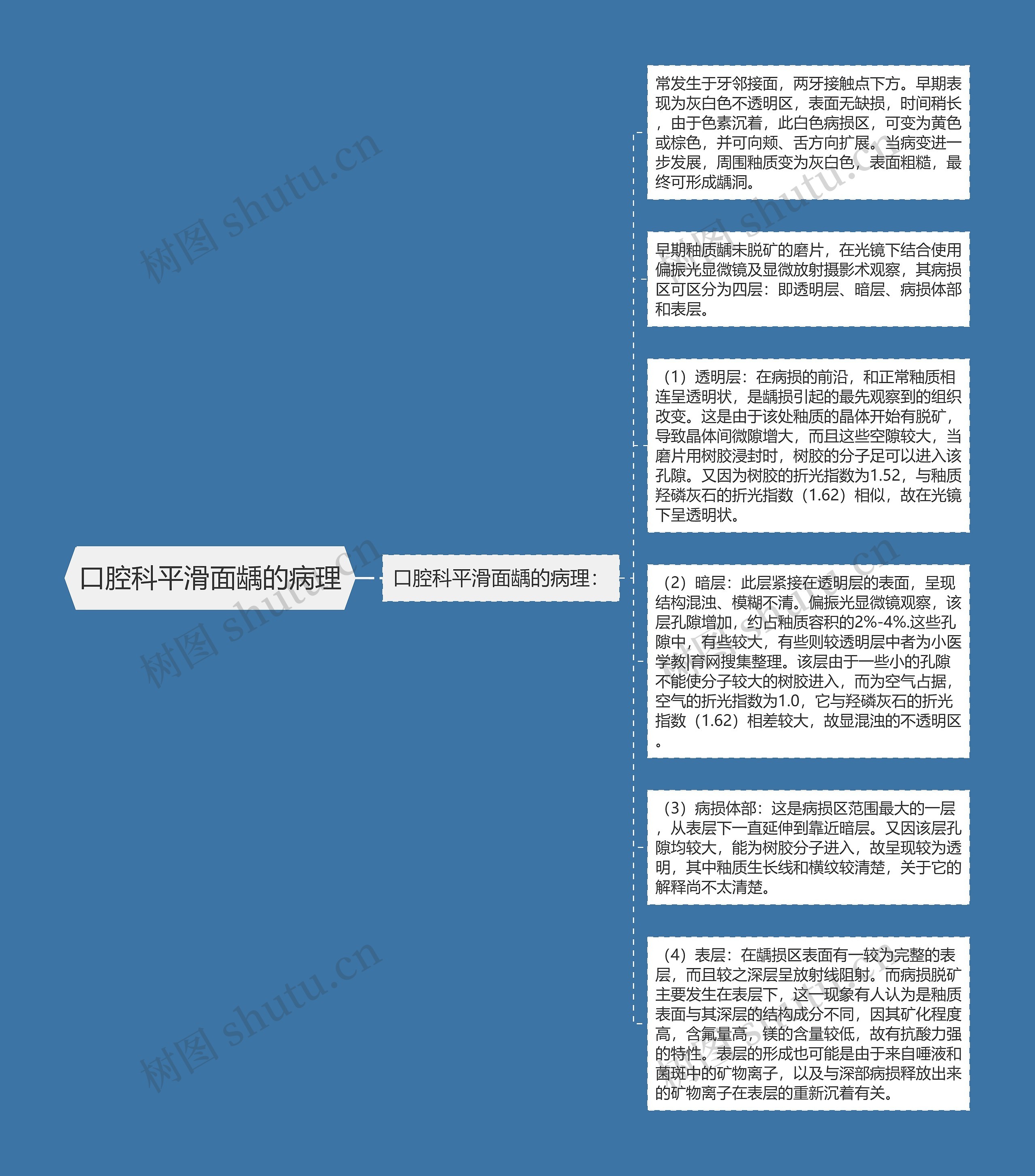 口腔科平滑面龋的病理