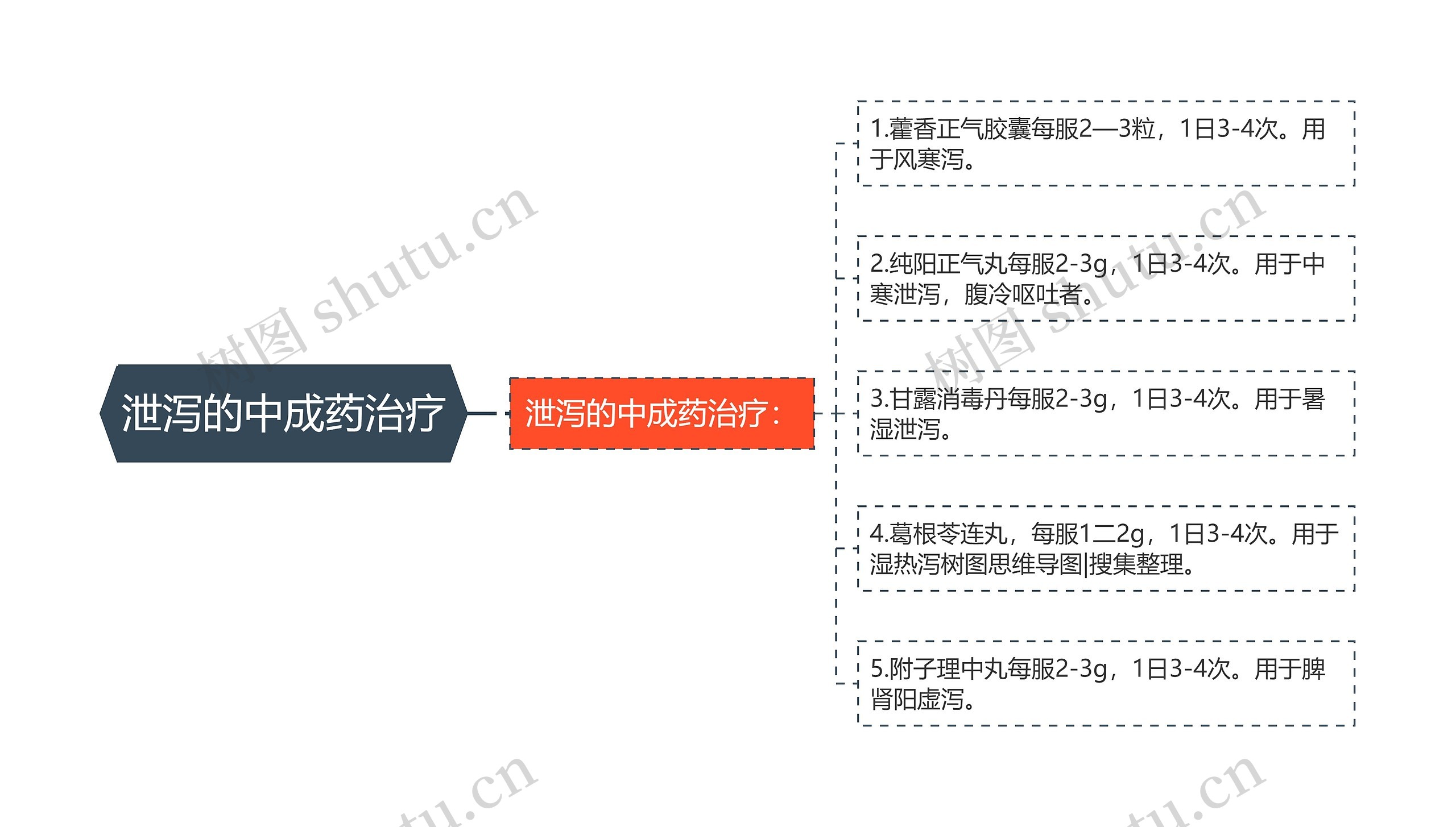 泄泻的中成药治疗