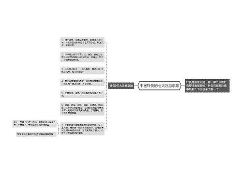 中医针灸的七大注意事项