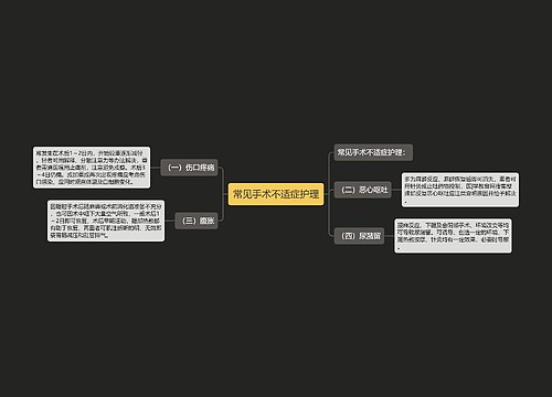 常见手术不适症护理