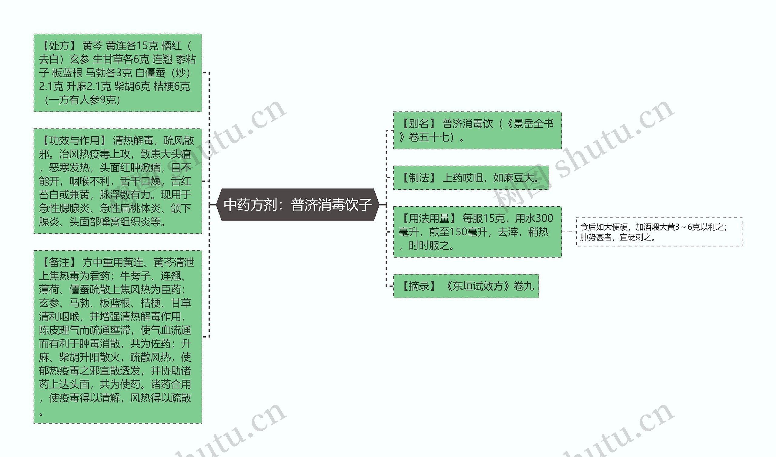 中药方剂：普济消毒饮子