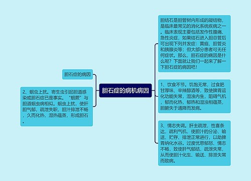 胆石症的病机病因