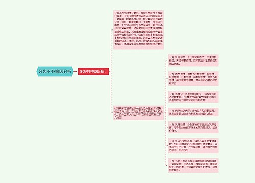 牙齿不齐病因分析