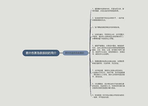 意外伤害急救原则的简介