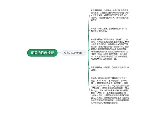 痴呆的临床检查