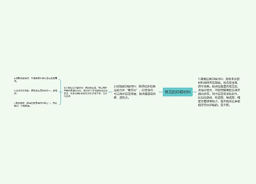 常见的印模材料