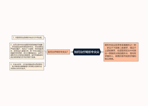 如何治疗畸形中央尖