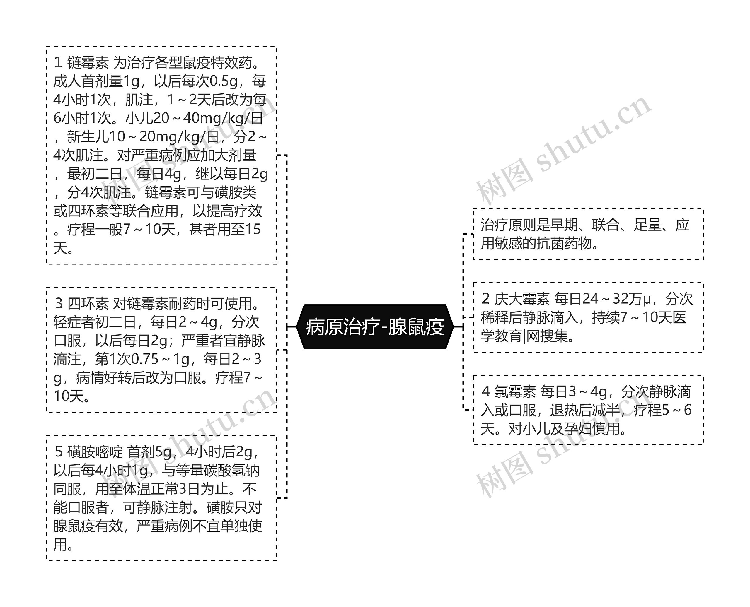 病原治疗-腺鼠疫思维导图