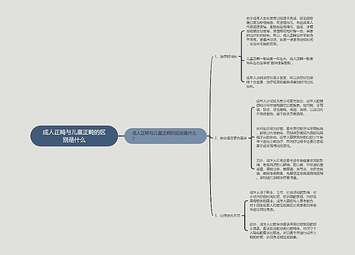 成人正畸与儿童正畸的区别是什么