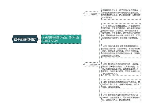 登革热病的治疗