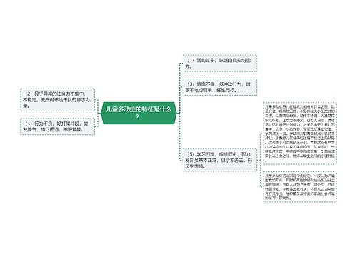 儿童多动症的特征是什么？