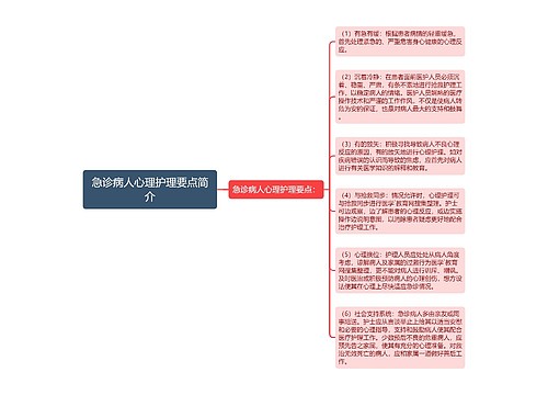 急诊病人心理护理要点简介