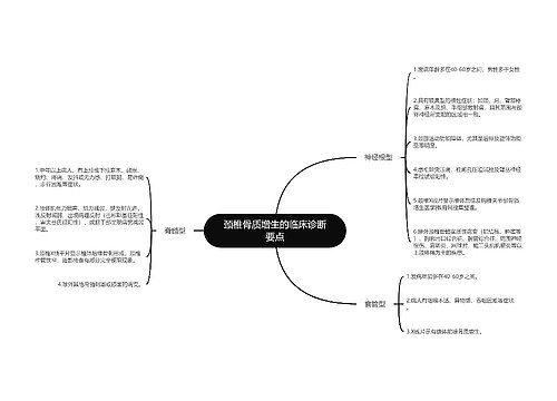 颈椎骨质增生的临床诊断要点