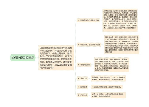 如何护理口腔溃疡