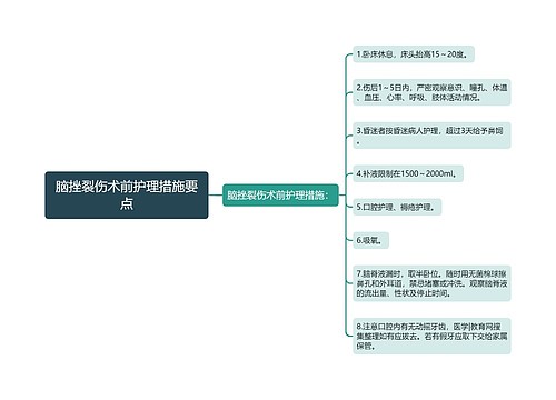 脑挫裂伤术前护理措施要点