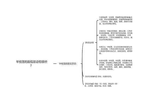 半枝莲的配伍禁忌有哪些？