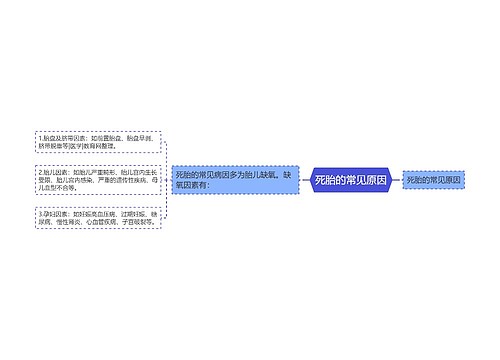 死胎的常见原因