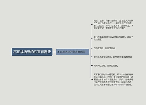 不正规洁牙的危害有哪些