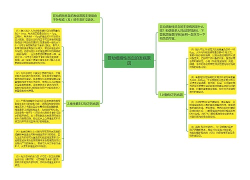 巨幼细胞性贫血的发病原因