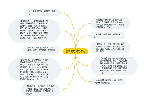 蒺藜的功效与作用