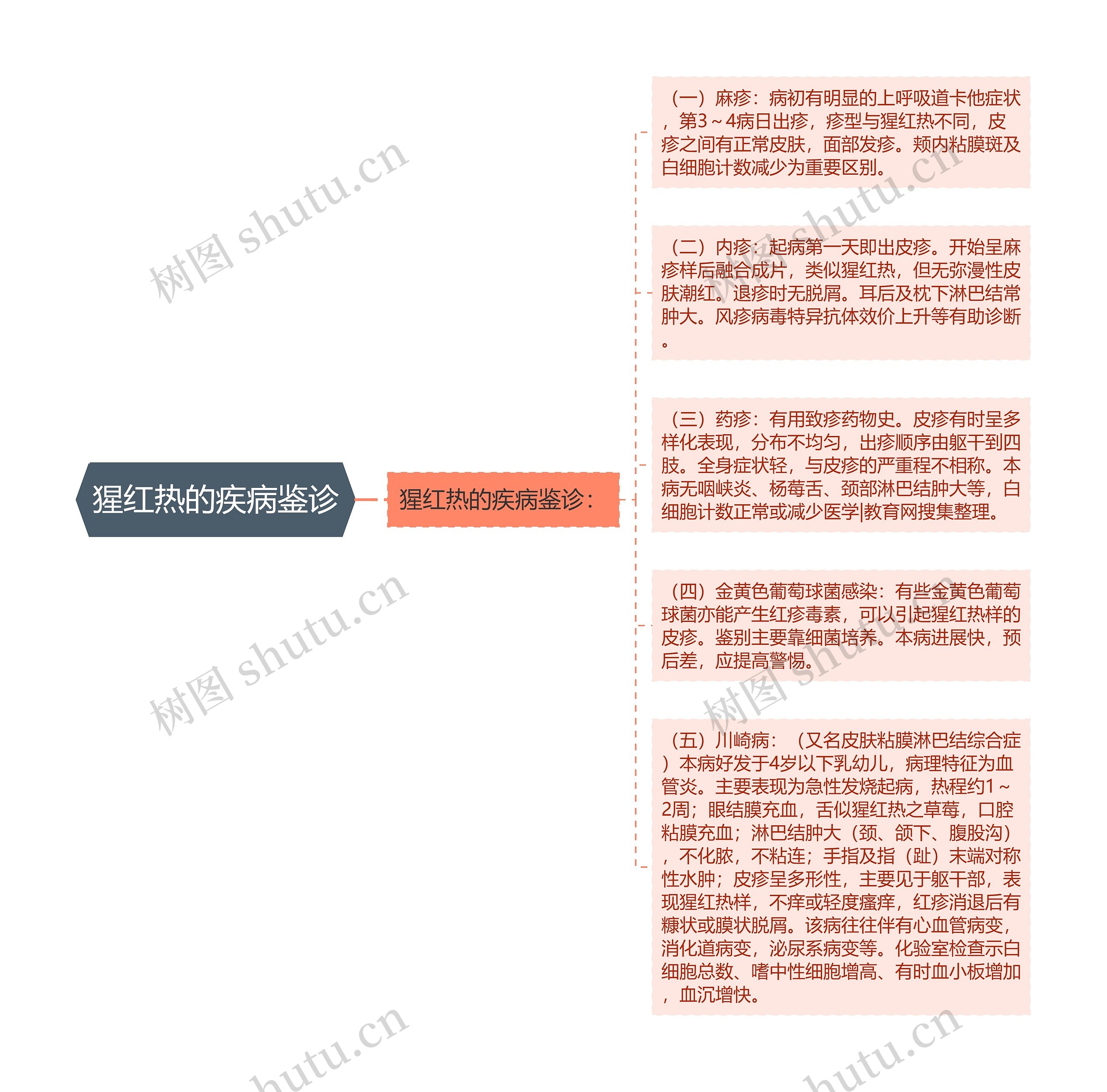 猩红热的疾病鉴诊 猩红热的疾病鉴诊