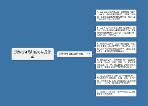 预防蛀牙最好的方法是什么