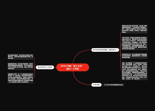 房贷合同藏“霸王条款” 谨防三大陷阱