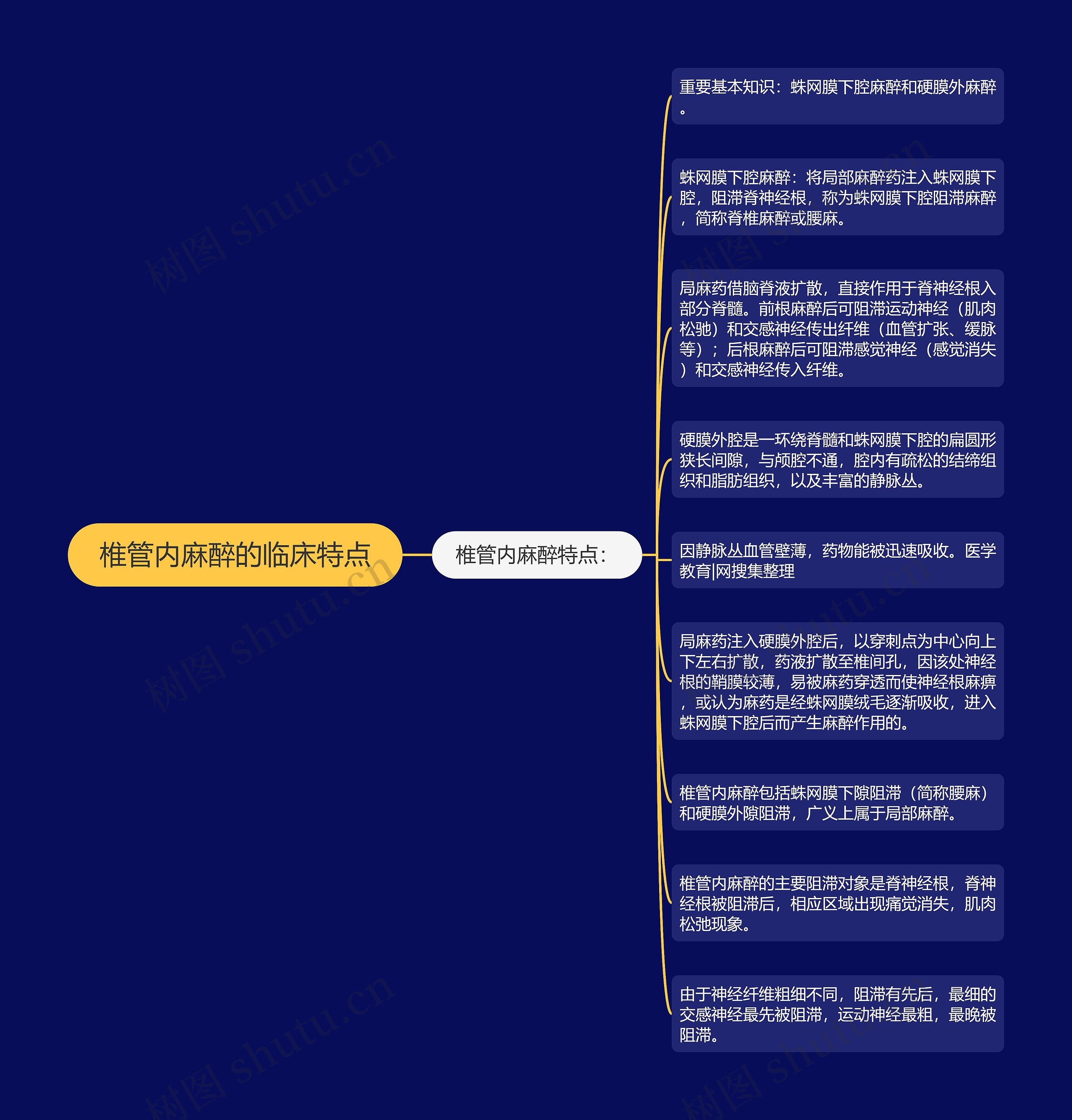 椎管内麻醉的临床特点