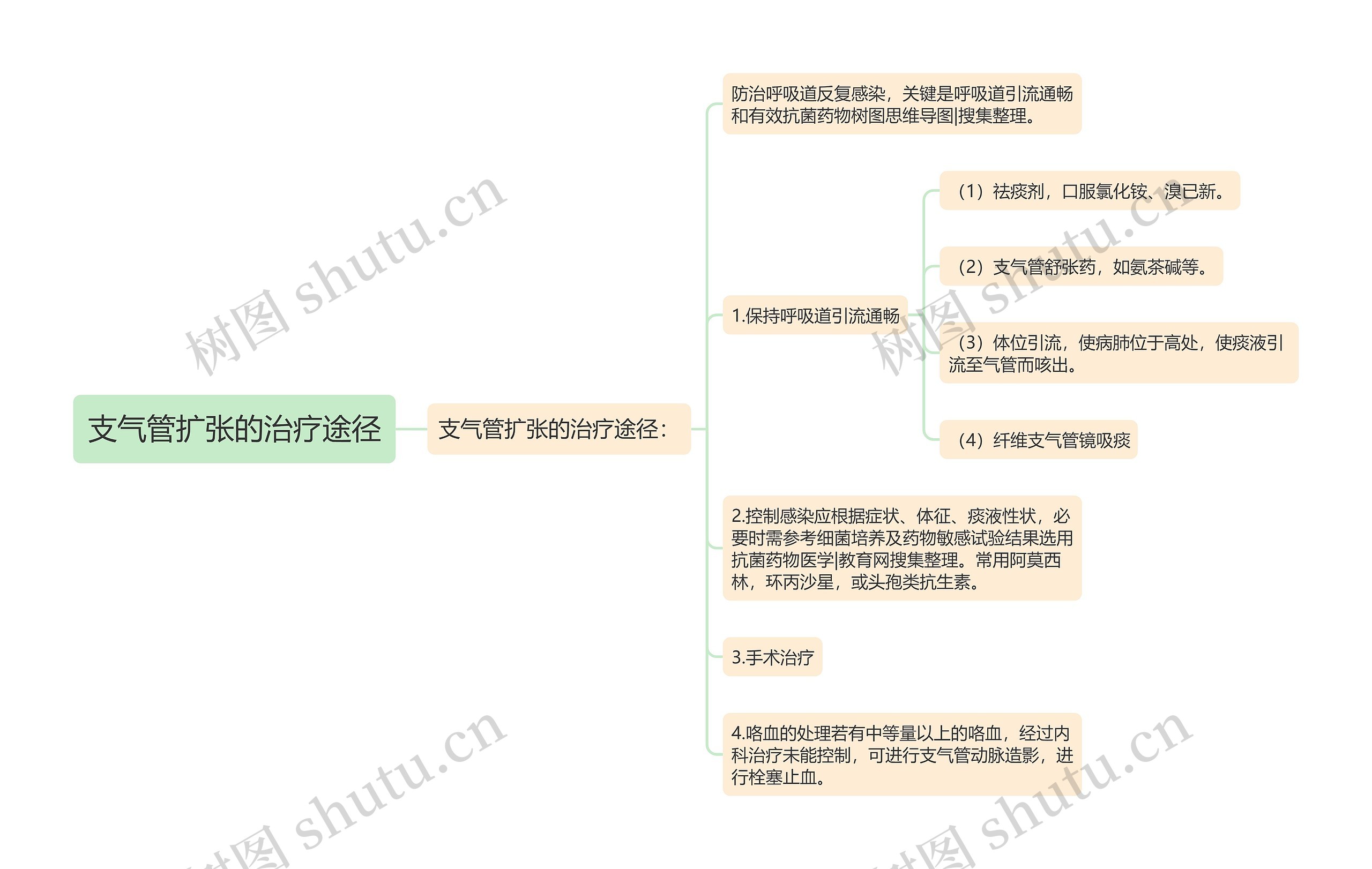 支气管扩张的治疗途径